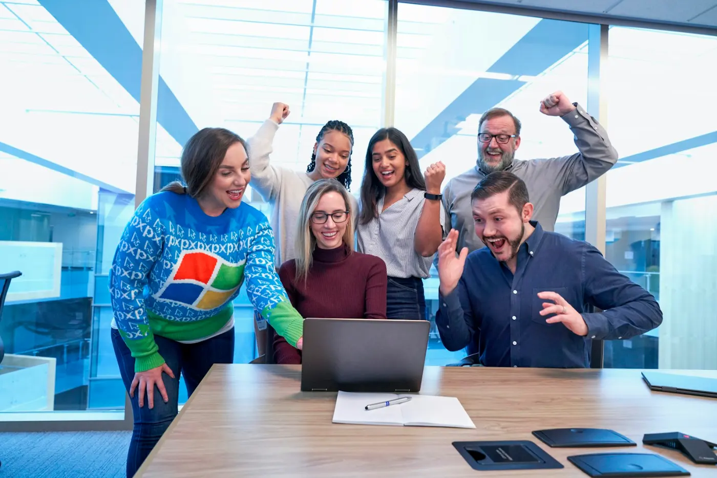 Diverse team of professionals collaborating in a Canadian workplace
