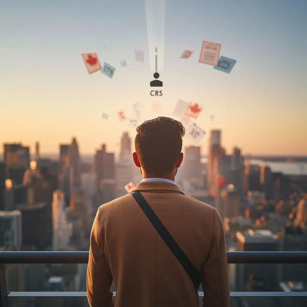 Express Entry applicant reviewing CRS and Canadian immigration updates