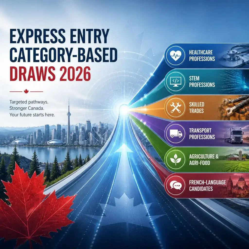 Express Entry Category-Based Draws 2026 showing targeted immigration categories