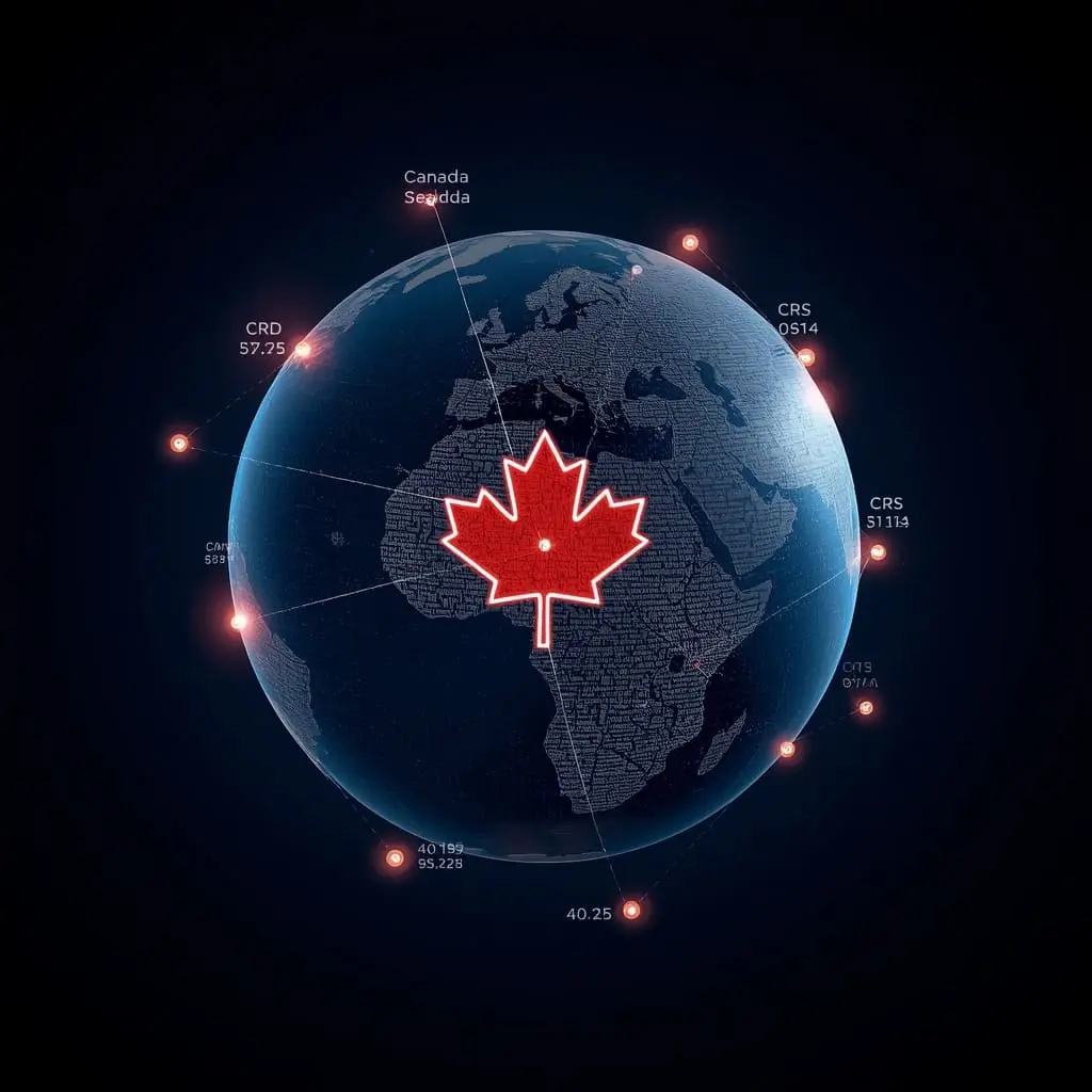 Express Entry Pool Statistics showing global candidates and CRS score distribution