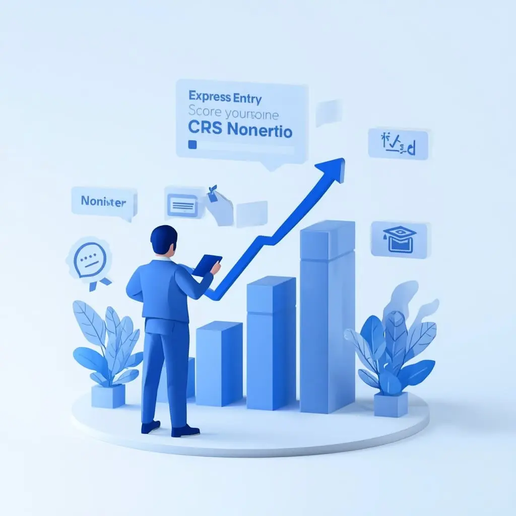 crs calculator showing ways to strengthen an Express Entry skilled worker profile