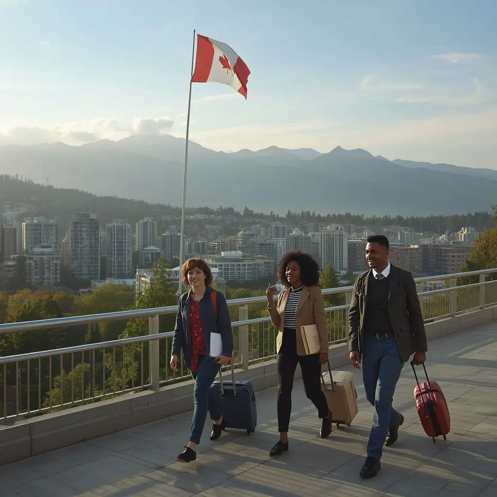 New immigrants arriving in British Columbia through the BC PNP Draw.