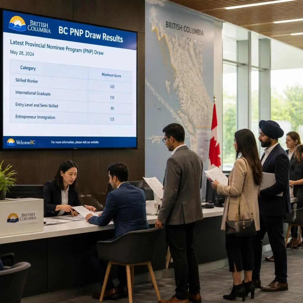 Latest BC PNP Draw results for British Columbia immigration.
