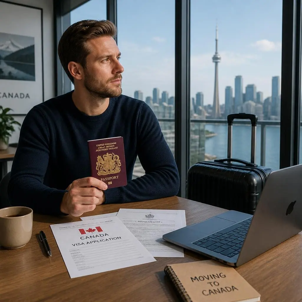 Moving to Canada from the UK with a UK passport and Canadian immigration documents