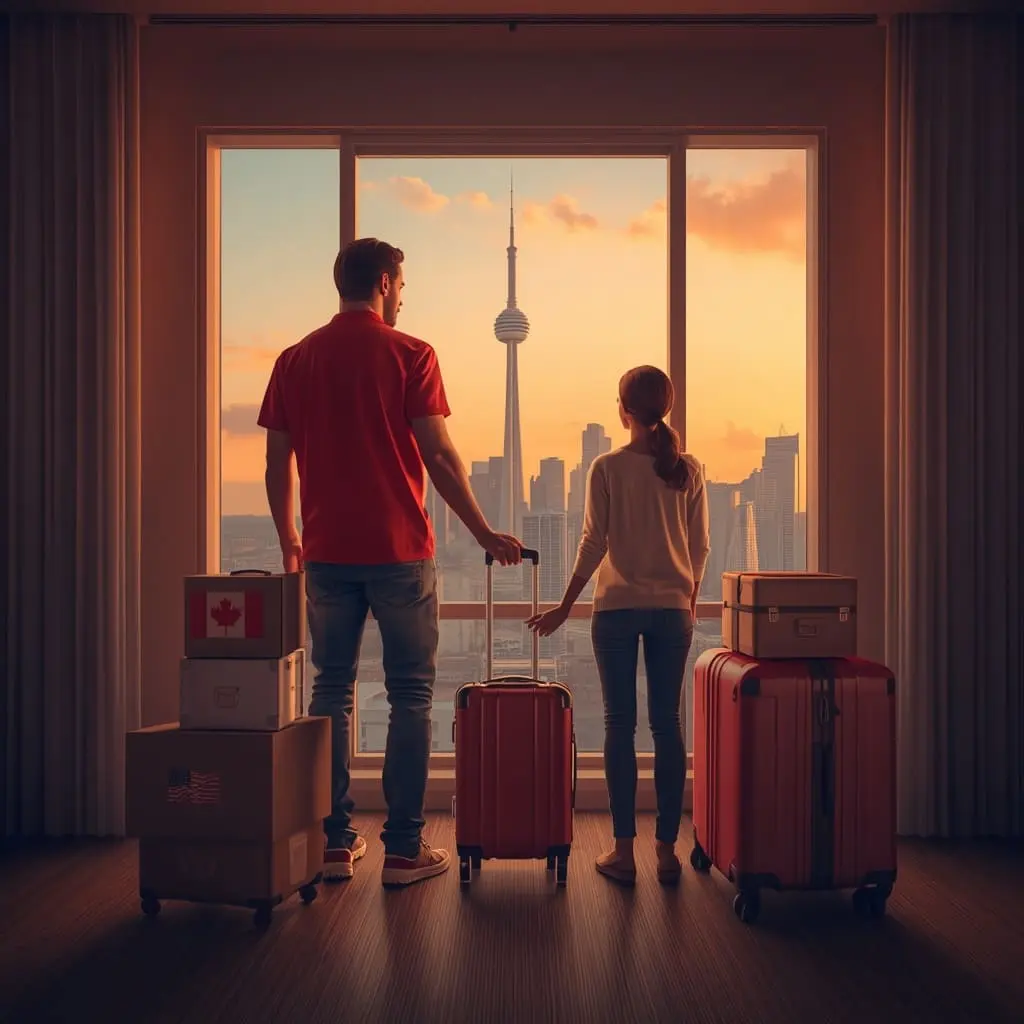 Moving to Canada from the US with family and luggage