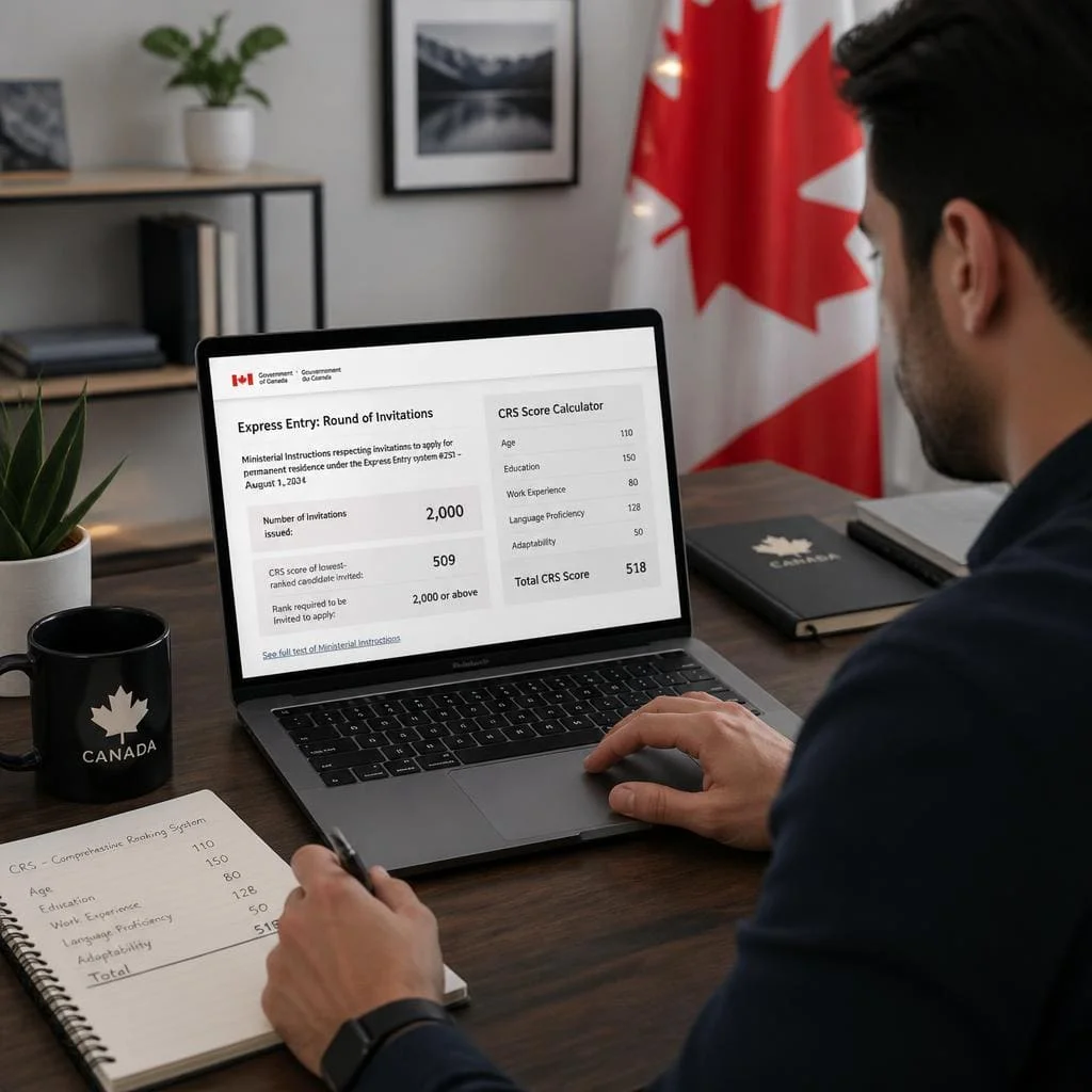 Applicant tracking Express Entry Draws CRS cutoffs and invitation results