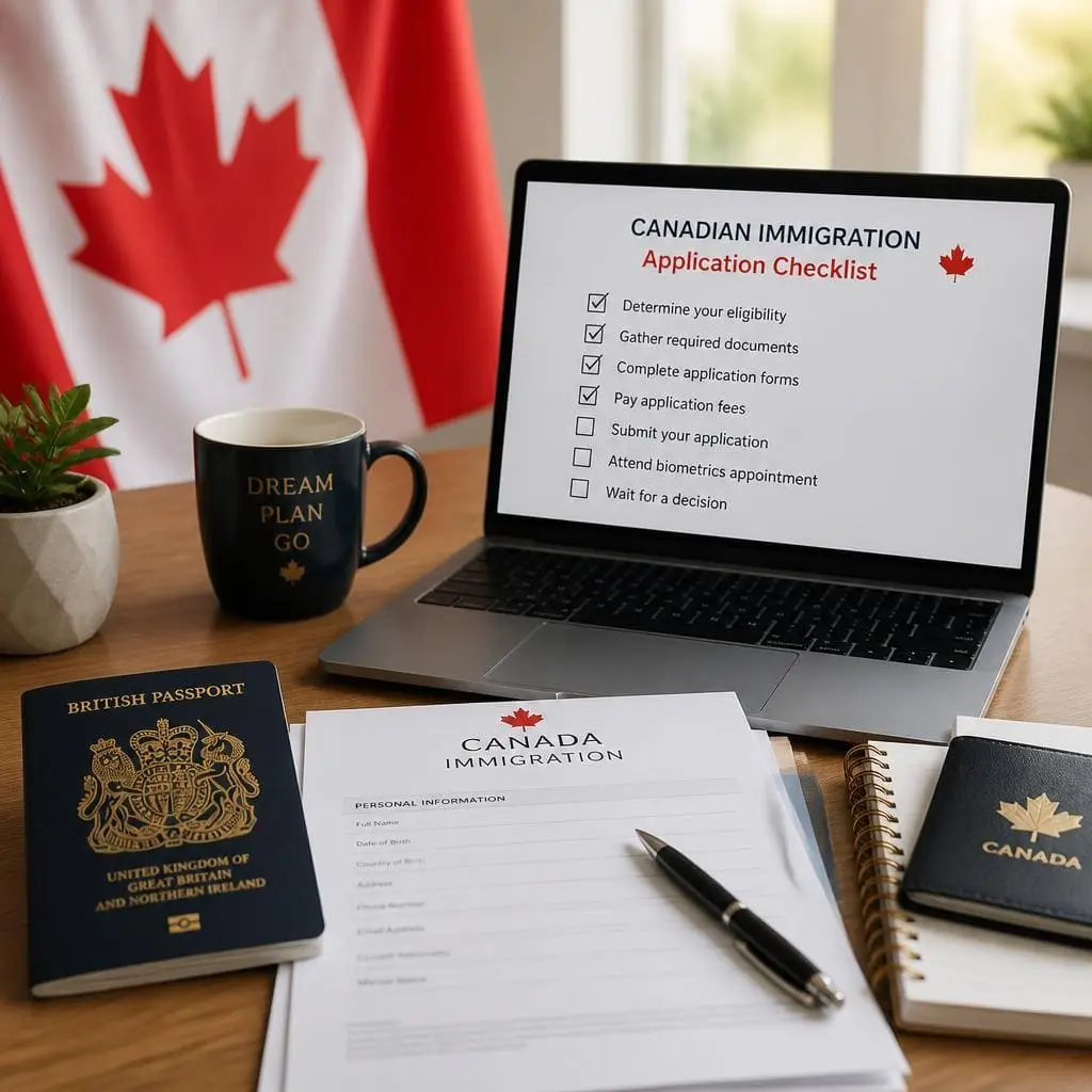 Moving to Canada from the UK through the Canadian immigration process