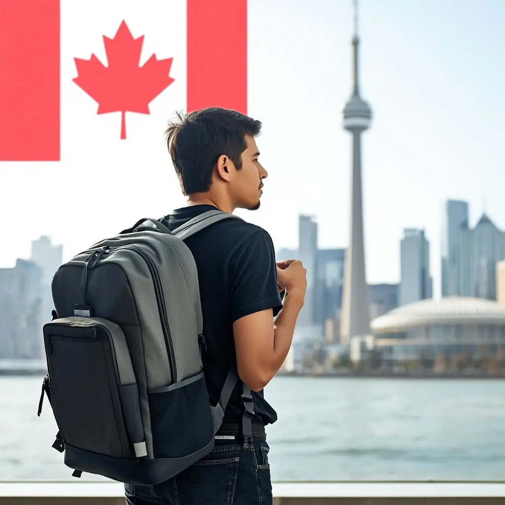 Working Holiday Visa Canada traveler arriving in Canada