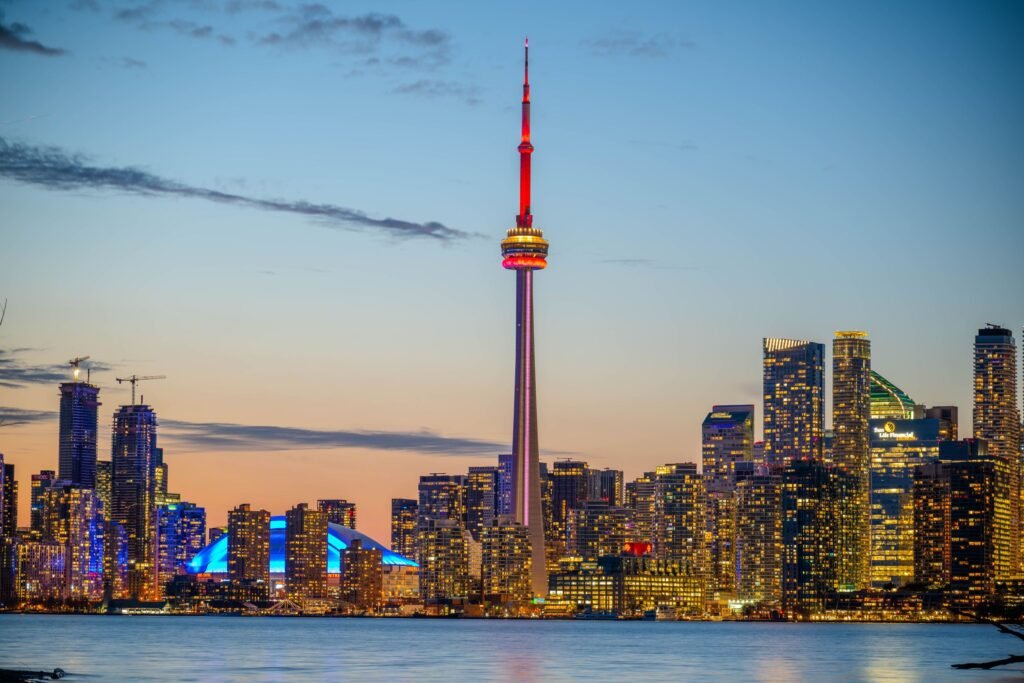 Toronto skyline representing candidates tracked in Express Entry pool statistics and CRS score bands