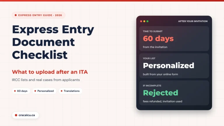 Express Entry document checklist: personalized list, 60 days to upload, incomplete applications rejected